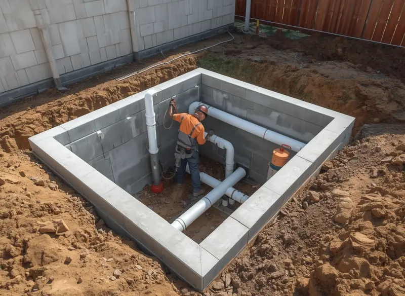 Jasa tukang buat septic tank resapan anti penuh dan instalasi pipa baru standar SNI di Cimanggis
